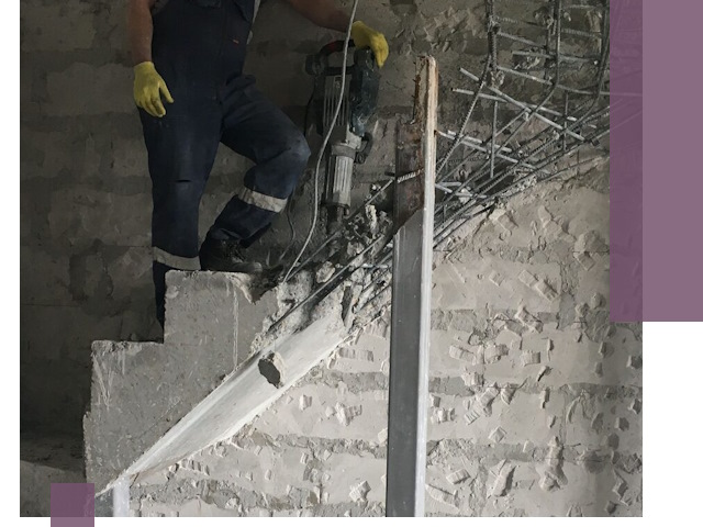 Демонтаж металлических и бетонных лестниц в Егорьевске