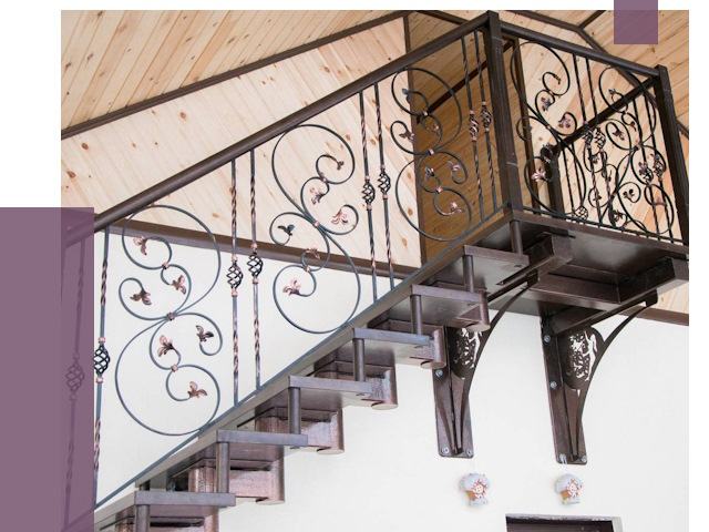 Кованые лестницы в Егорьевске от 78983 руб. под ключ