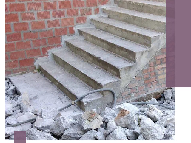 Демонтаж бетонных лестниц в Егорьевске: быстро и безопасно