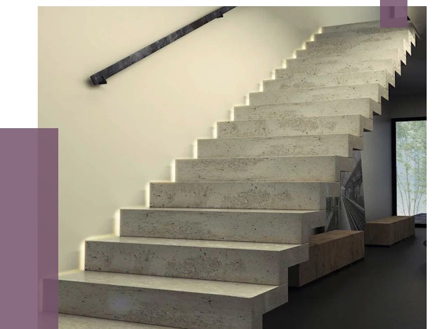 Облицовка бетонных лестниц в Егорьевске от 4557 руб/м2 