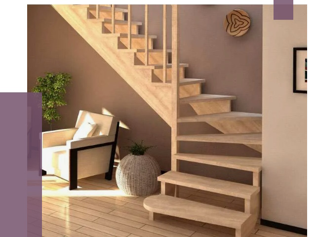 Изготовление Г-образных лестниц в Егорьевске от 18733 руб. 