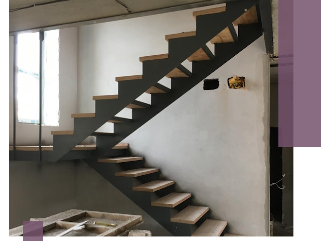 Изготовление лестниц на металлокаркасе в Егорьевске от производителя