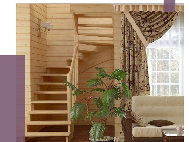 Лестницы для дачи в Егорьевске от 75186 руб.  | ПРОЛЁТ-Грь