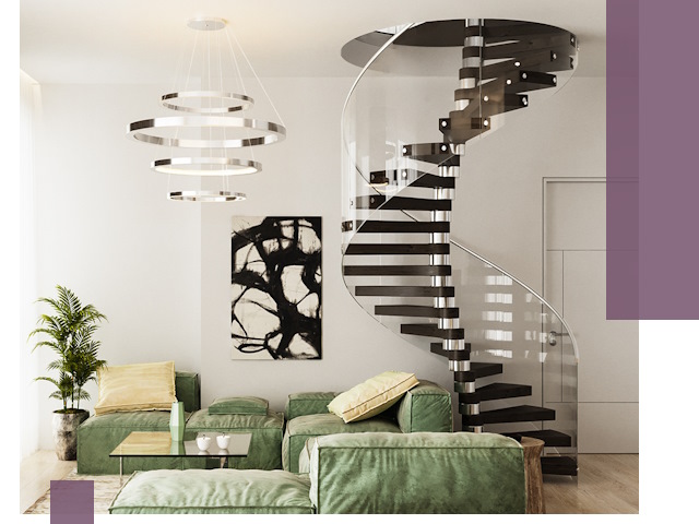 Лестницы для двухуровневой квартиры в Егорьевске — изготовление и монтаж