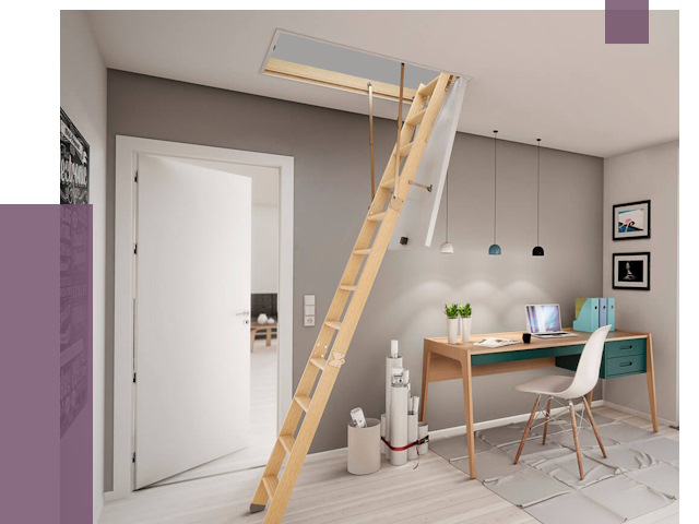 Чердачные лестницы в Егорьевске — от 14430 руб. | ПРОЛЁТ-Грь