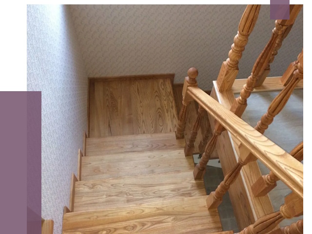 Сосновые лестницы в Егорьевске под ключ от 8000 руб.  | ПРОЛЁТ-Грь