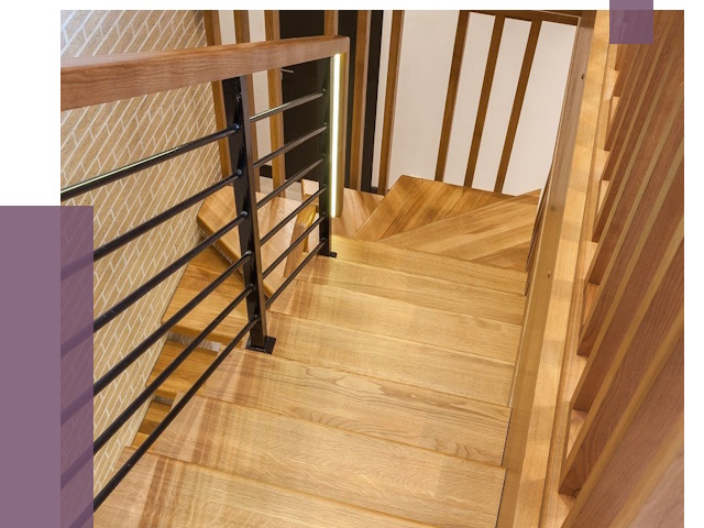 Лестницы из ясеня в Егорьевске под ключ от 9923 руб. 