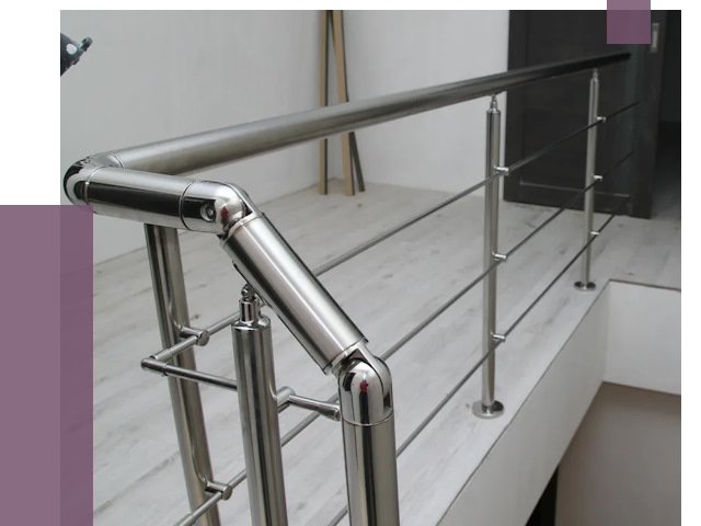 Перила из нержавеющей стали в Егорьевске от 8911 руб. под ключ | ПРОЛЁТ-Грь