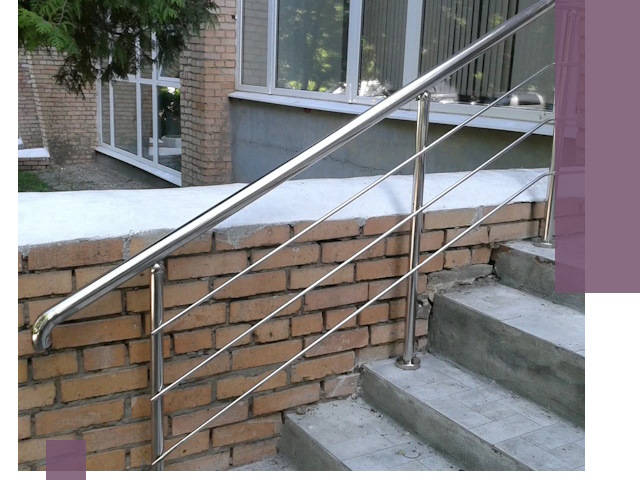 Перила из нержавеющей стали высокого качества в Егорьевске