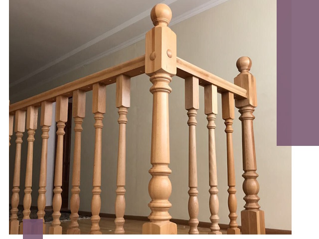 Деревянные перила на заказ в Егорьевске: монтаж и изготовление