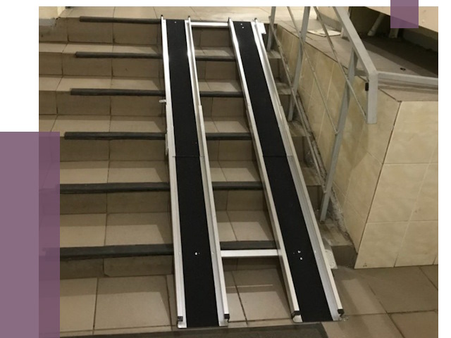 Установка пандуса в подъезд в Егорьевске от 7898 руб. под ключ | ПРОЛЁТ-Грь