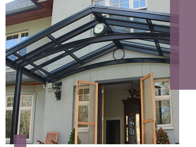 Изготовление и монтаж навесов и козырьков в Егорьевске