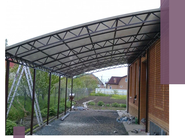 Профессиональный монтаж навесов под ключ в Егорьевске