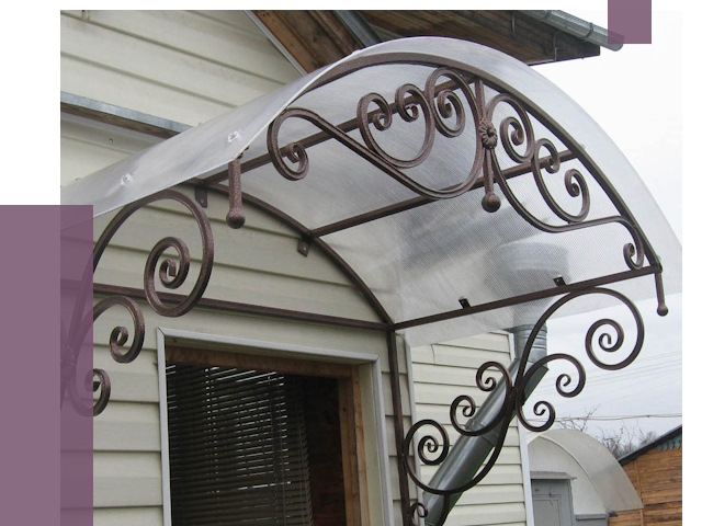 Изготовление козырьков в Егорьевске от 7291 руб. — заказать | ПРОЛЁТ-Грь