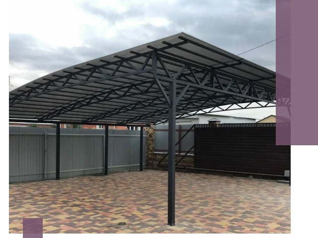 Недорогие навесы под ключ в Егорьевске — изготовление и монтаж