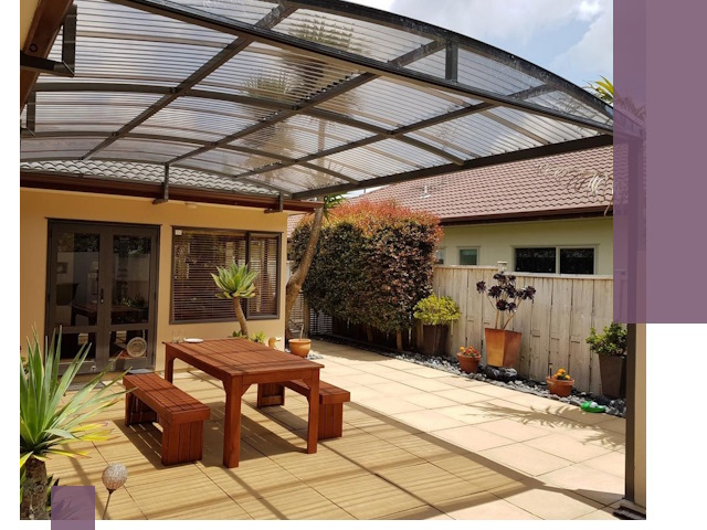 Навесы во двор под ключ в Егорьевске — изготовление и монтаж