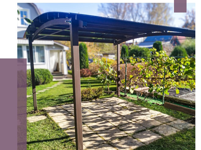 Навесы для дачи в Егорьевске от 12607 руб. под ключ — ПРОЛЁТ-Грь