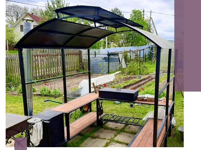 Навесы для барбекю в Егорьевске: изготовление, монтаж и демонтаж