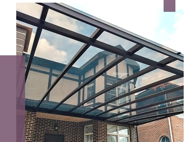 Навесы из поликарбоната в Егорьевске от 8526 руб. под ключ — ПРОЛЁТ-Грь