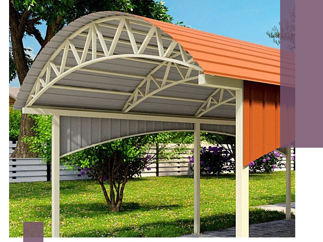 Навесы из профнастила под ключ в Егорьевске — установка и монтаж