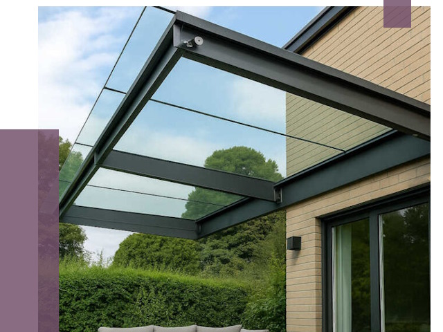 Стеклянные навесы и козырьки в Егорьевске от 12151 руб.