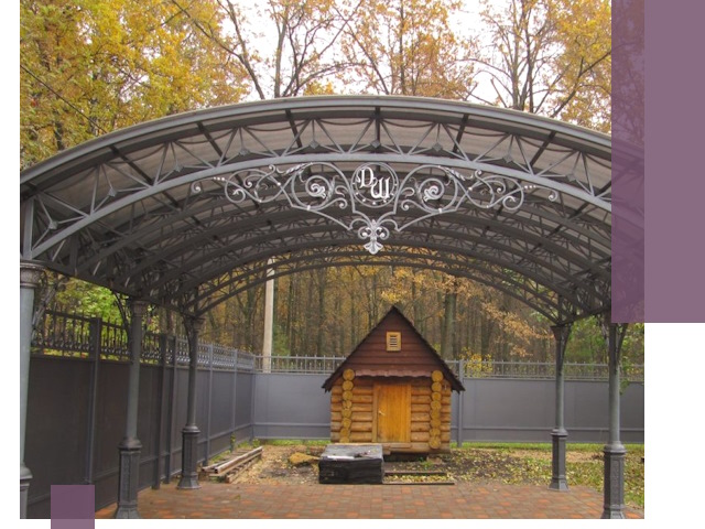 Кованые навесы премиум-класса под заказ в Егорьевске