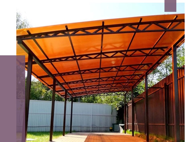 Односкатные навесы под ключ в Егорьевске от 13012 руб. 