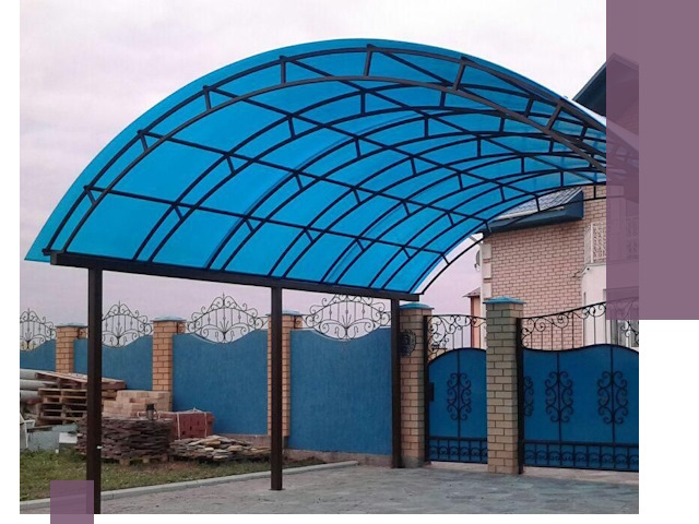 Арочные навесы под ключ в Егорьевске — изготовление и монтаж
