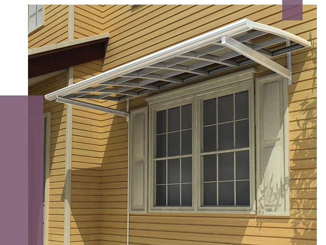 Козырьки над окнами в Егорьевске от 7544 руб. — монтаж, покупки | ПРОЛЁТ-Грь