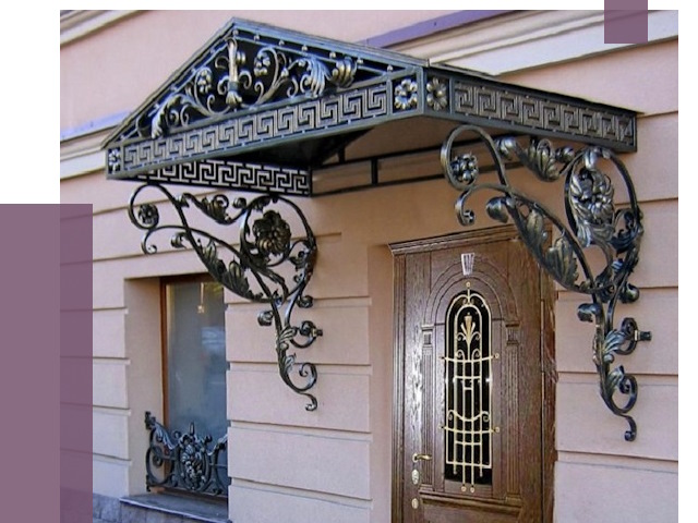 Кованые козырьки в Егорьевске под ключ от 12607 руб. — ПРОЛЁТ