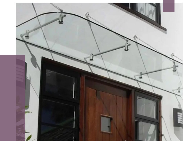 Стеклянные козырьки в Егорьевске от 18733 руб. | ПРОЛЁТ-Грь