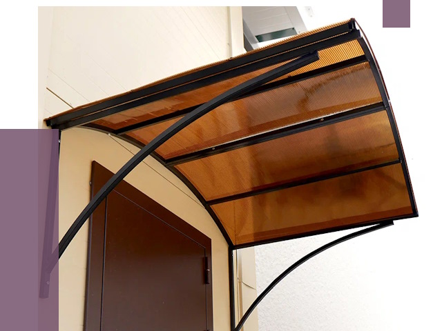 Недорогие козырьки в Егорьевске от 7513 руб.  | ПРОЛЁТ-Грь