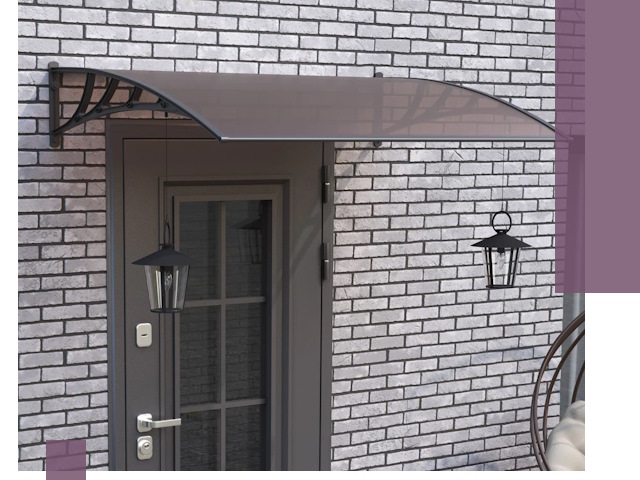 Недорогие козырьки и навесы под ключ в Егорьевске