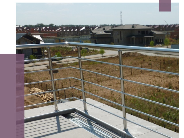 Парапеты из нержавеющей стали в Егорьевске от 7898 руб. за м² | ПРОЛЁТ-Грь