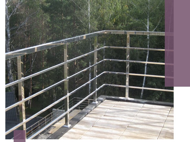 Парапеты из нержавеющей стали в Егорьевске — изготовление и монтаж