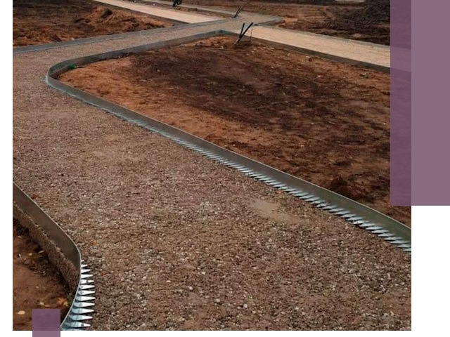 Металлические бордюры под ключ в Егорьевске — изготовление и монтаж