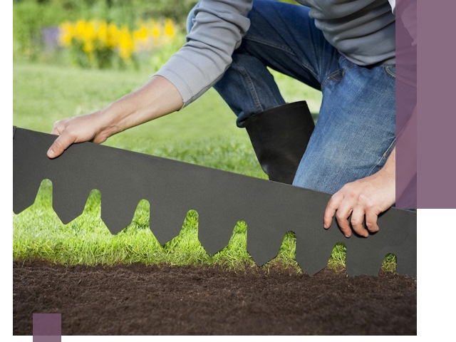 Металлические бордюры для газона в Егорьевске — изготовление и монтаж