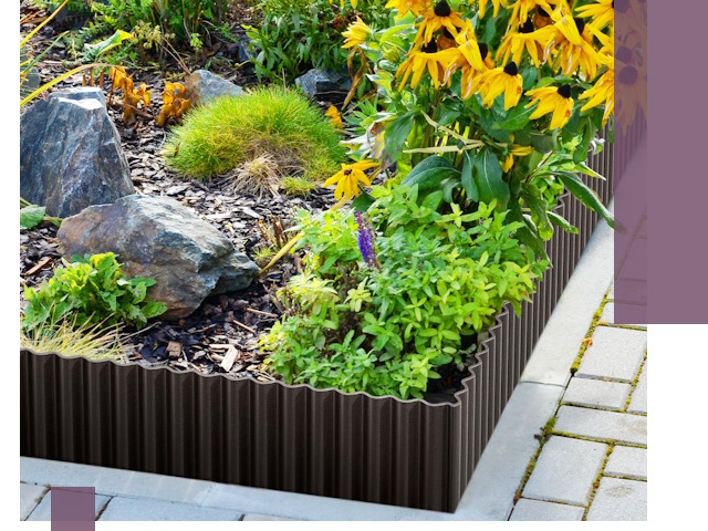 Металлические бордюры для клумб в Егорьевске — производство и монтаж